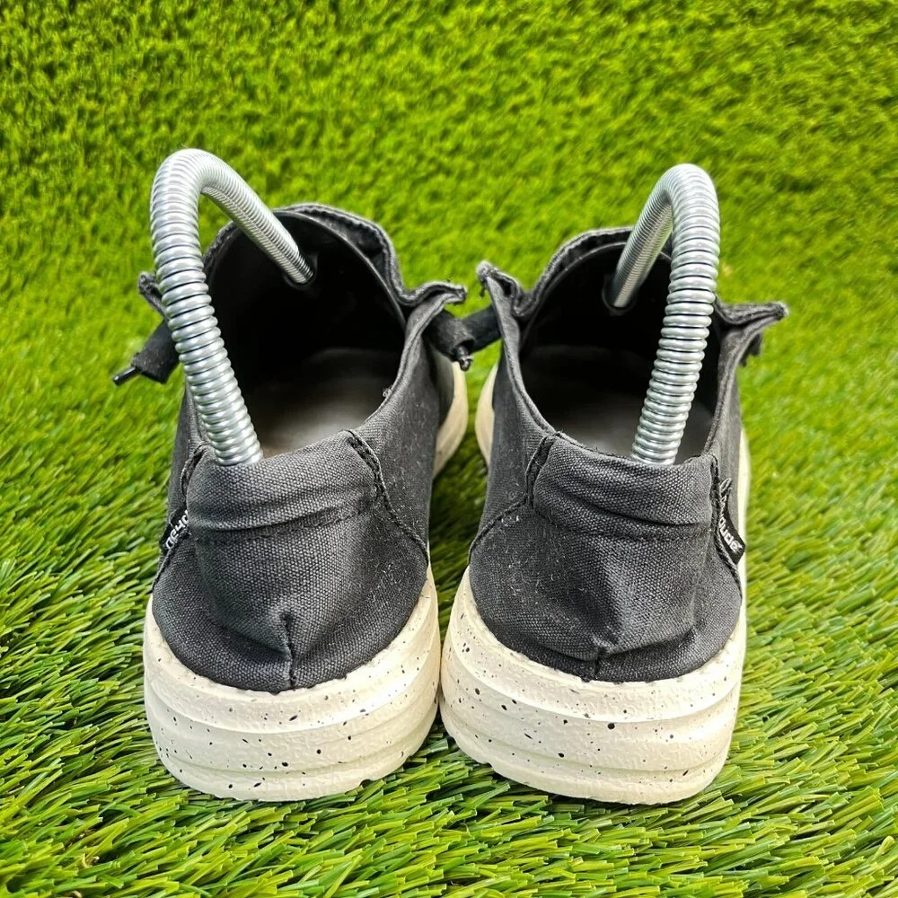 Hey Dude Wendy L Womens Size 5 Black Walking Breathable‎ Shoes Slip Ons
